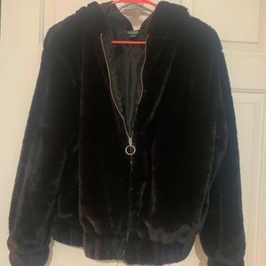Faux fur wild fable jacket— worn once